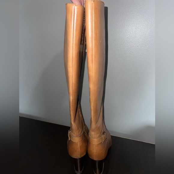 Ralph Lauren Cognac Leather Boots - Picture 3 of 8